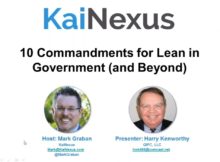 10 Commandments for Lean in Government with KaiNexus